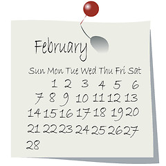 Image showing Desktop calendar for 2010