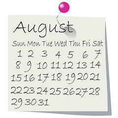 Image showing Desktop calendar for 2010