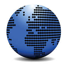 Image showing Blue earth globe concept