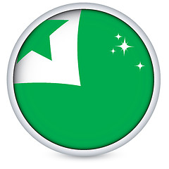 Image showing Esperanto flag button