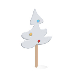 Image showing Christmas tree lollipop