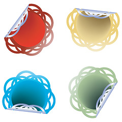 Image showing Customyzed shape stickers