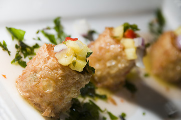 Image showing thai crab cakes appetizer