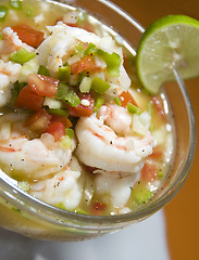 Image showing fresh shrimp ceviche nicaragua central america