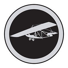 Image showing Emblem of an vintage glider