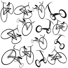 Image showing Bikes background illustration