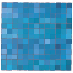 Image showing Blue mosaic background