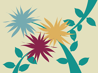Image showing Floral abstract 