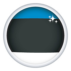 Image showing Estonian flag button