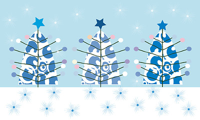 Image showing Christmas tree background