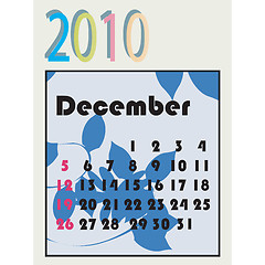 Image showing 2010 calendar