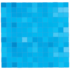 Image showing Clear blue mosaic background