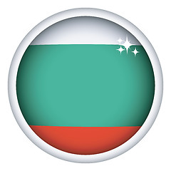 Image showing Bulgarian flag button