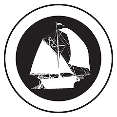 Image showing Emblem of an old ship