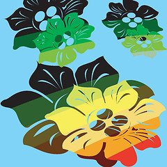 Image showing Abstract floral background