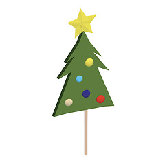 Image showing Christmas tree lolipop