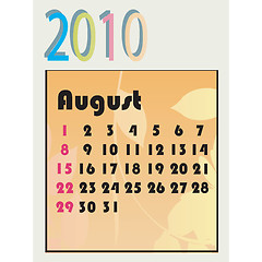 Image showing 2010 calendar