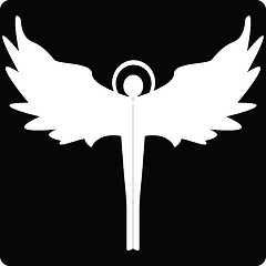 Image showing Angel silhouette