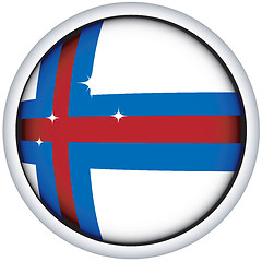 Image showing Faeroe flag button