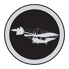 Image showing Emblem of an vintage plane