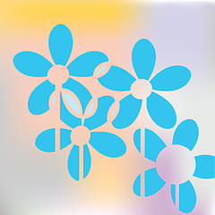 Image showing Blue flower concept