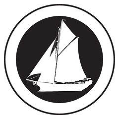 Image showing Emblem of an old ship 4