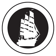 Image showing Emblem of an old ship 5