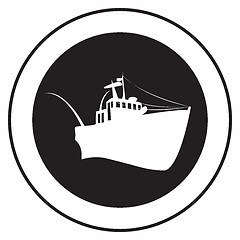 Image showing Emblem of an old ship 6