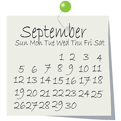 Image showing Desktop calendar for 2010