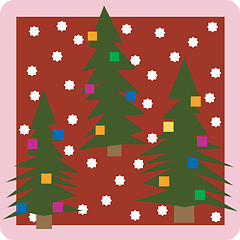 Image showing Christmass trees icon