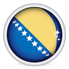 Image showing Bosnia and Herzegovina flag button