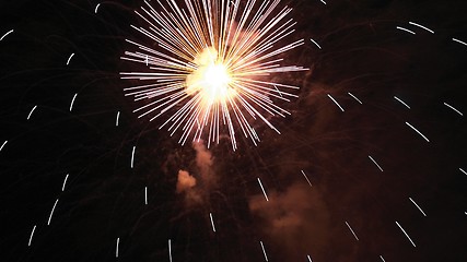 Image showing Fireworks background