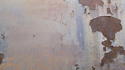 Image showing Rusted steel