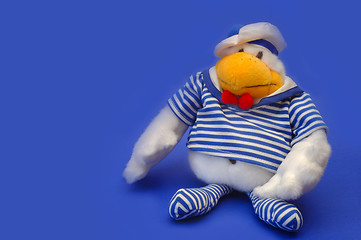 Image showing Toy parrot-sailor