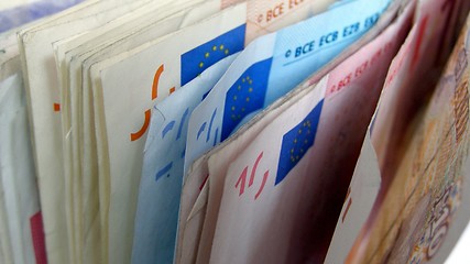 Image showing Euro notes