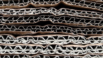 Image showing Corrugated cardboard