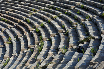 Image showing Theater Rows In Ephesus