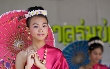 Image showing The annual Umbrella Festival in Chiang Mai, Thailand, 2010