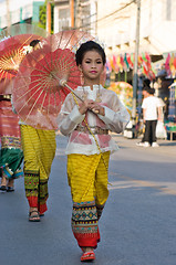 Image showing The annual Umbrella Festival in Chiang Mai, Thailand, 2010