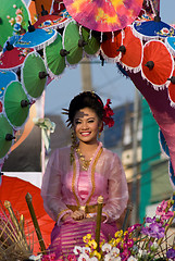 Image showing The annual Umbrella Festival in Chiang Mai, Thailand, 2010