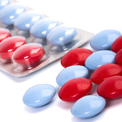 Image showing red and blue pills