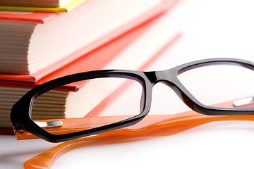 Image showing books and glasses