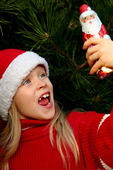 Image showing Christmas girl