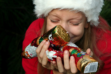 Image showing Christmas girl