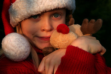 Image showing Christmas girl