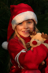 Image showing Christmas girl