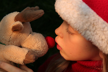 Image showing Christmas girl