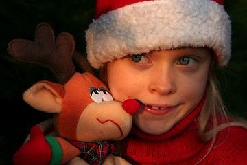 Image showing Christmas girl