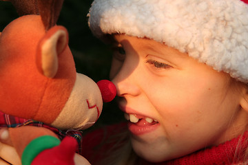 Image showing Christmas girl