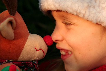 Image showing Christmas girl